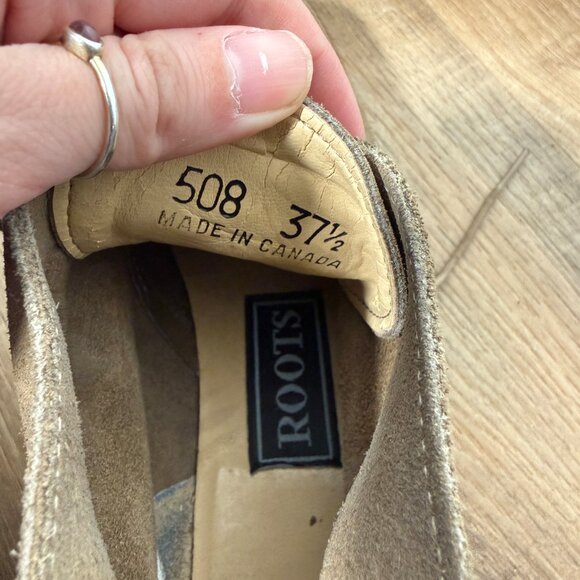 Vintage Roots Chukka Boots Suede Cabincore Utilitarian Chunky 7.5 - Picture 8 of 8